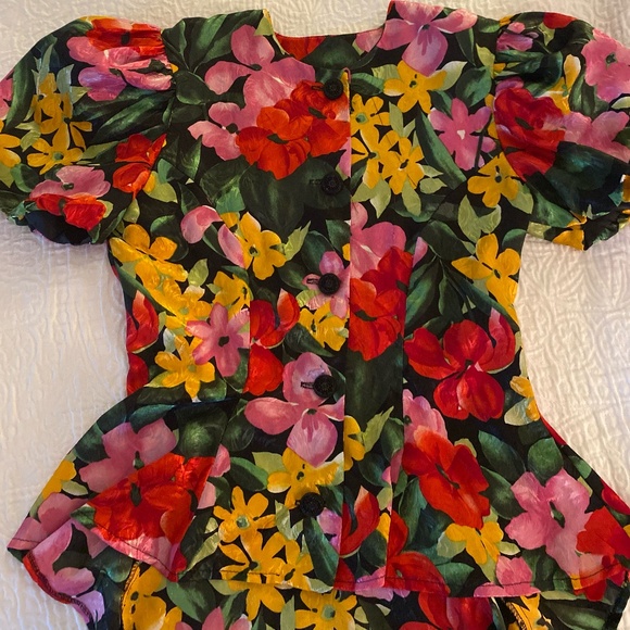 Vintage floral blouse - Picture 5 of 7
